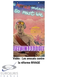 Les avocats contre la réforme RIVAGE Les avocats contre la réforme RIVAGE